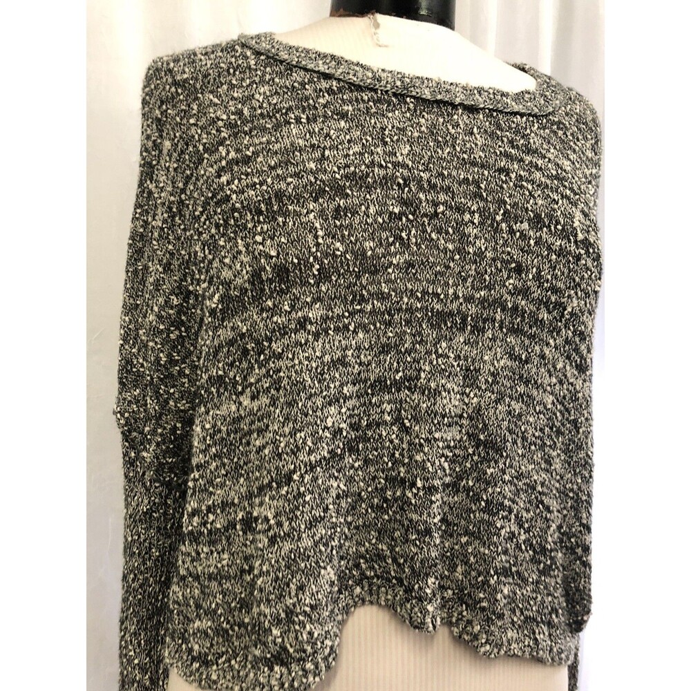 Staring At Stars Women's Top Crop Gray Textured Knit Size Large JR